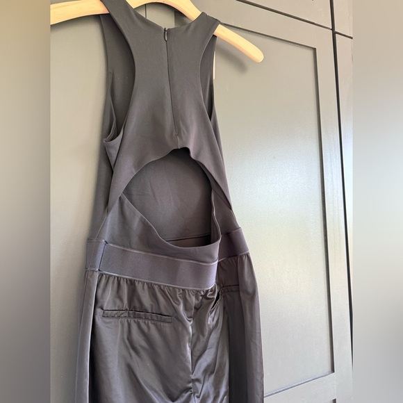 NWT • Victoria Secret VSX Lux Glossy Sport Wide-Leg Black Jumpsuit • S - Picture 9 of 10